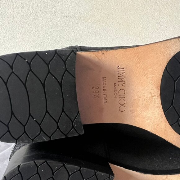 $700 JIMMY CHOO METALLIC CALF COWBOY BOOTS SIZE 39.5 / 9.5 US - Picture 10 of 11